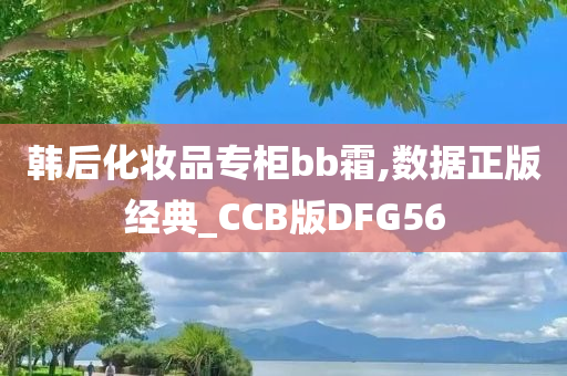 韩后化妆品专柜bb霜,数据正版经典_CCB版DFG56