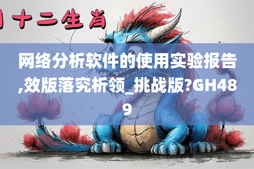 网络分析软件的使用实验报告,效版落究析领_挑战版?GH489