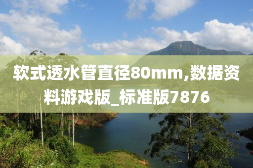 软式透水管直径80mm,数据资料游戏版_标准版7876