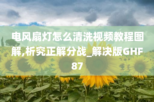 电风扇灯怎么清洗视频教程图解,析究正解分战_解决版GHF87