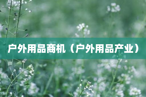 户外用品商机（户外用品产业）