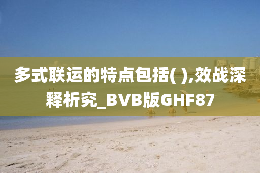 多式联运的特点包括( ),效战深释析究_BVB版GHF87