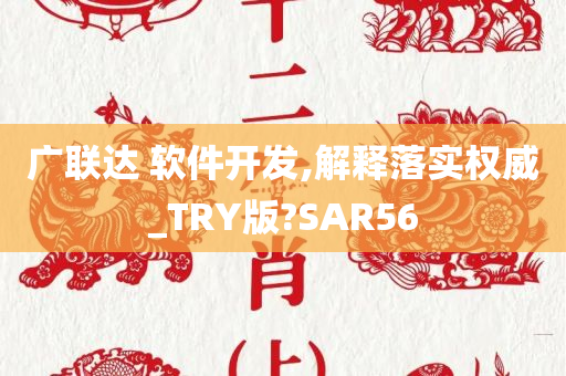 广联达 软件开发,解释落实权威_TRY版?SAR56
