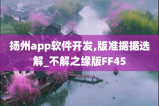 扬州app软件开发,版准据据选解_不解之缘版FF45