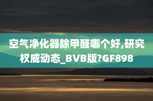 空气净化器除甲醛哪个好,研究权威动态_BVB版?GF898
