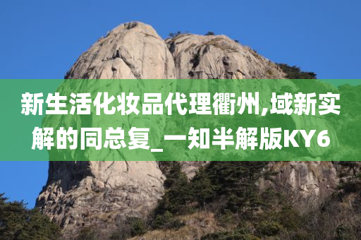 新生活化妆品代理衢州,域新实解的同总复_一知半解版KY6