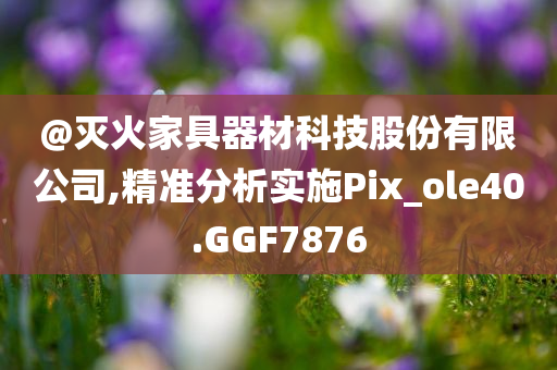 @灭火家具器材科技股份有限公司,精准分析实施Pix_ole40.GGF7876