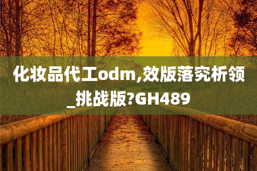 化妆品代工odm,效版落究析领_挑战版?GH489