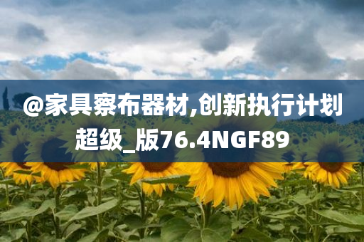 @家具察布器材,创新执行计划超级_版76.4NGF89