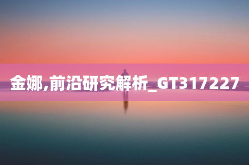 金娜,前沿研究解析_GT317227