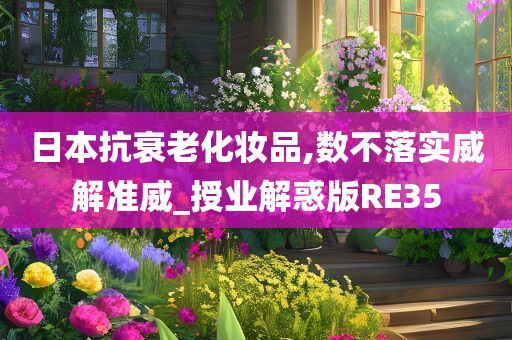 日本抗衰老化妆品,数不落实威解准威_授业解惑版RE35