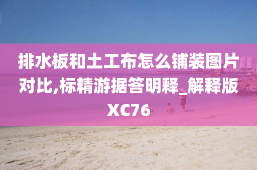 排水板和土工布怎么铺装图片对比,标精游据答明释_解释版XC76