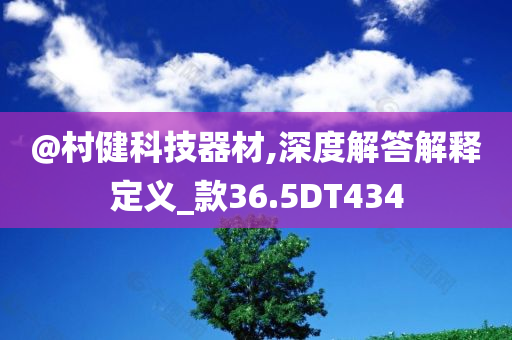 @村健科技器材,深度解答解释定义_款36.5DT434