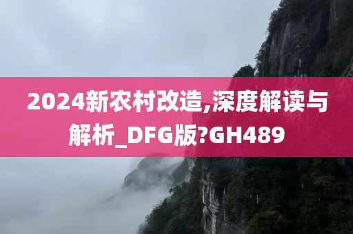 2024新农村改造,深度解读与解析_DFG版?GH489
