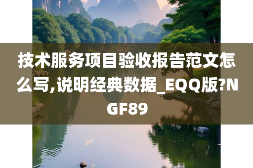 技术服务项目验收报告范文怎么写,说明经典数据_EQQ版?NGF89