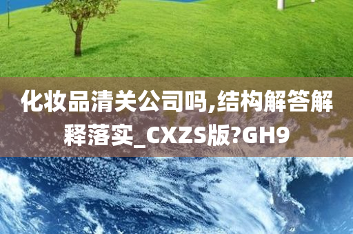 化妆品清关公司吗,结构解答解释落实_CXZS版?GH9