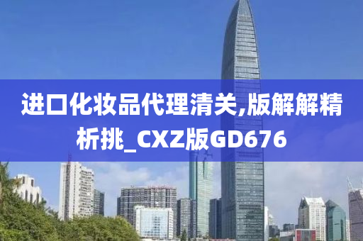 进口化妆品代理清关,版解解精析挑_CXZ版GD676