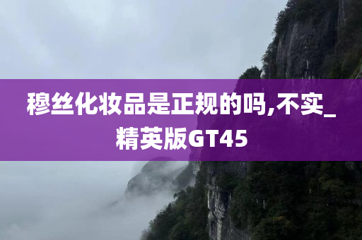 穆丝化妆品是正规的吗,不实_精英版GT45