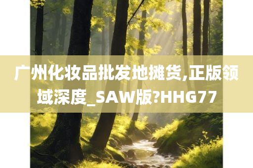 广州化妆品批发地摊货,正版领域深度_SAW版?HHG77