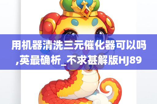 用机器清洗三元催化器可以吗,英最确析_不求甚解版HJ89