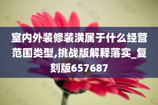 室内外装修装潢属于什么经营范围类型,挑战版解释落实_复刻版657687