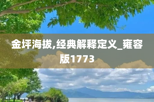 金坪海拔,经典解释定义_雍容版1773