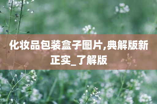 化妆品包装盒子图片,典解版新正实_了解版