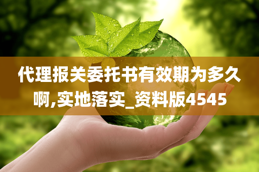 代理报关委托书有效期为多久啊,实地落实_资料版4545