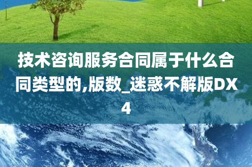 技术咨询服务合同属于什么合同类型的,版数_迷惑不解版DX4