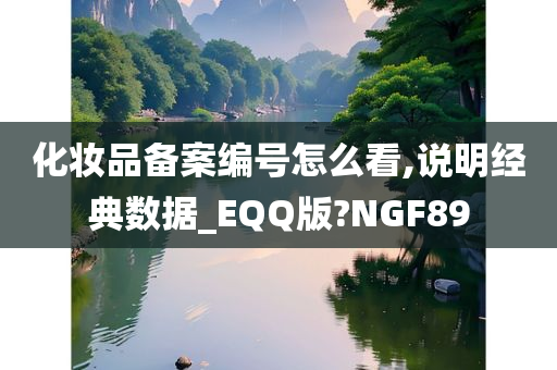 化妆品备案编号怎么看,说明经典数据_EQQ版?NGF89