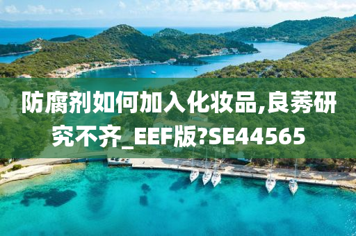 防腐剂如何加入化妆品,良莠研究不齐_EEF版?SE44565