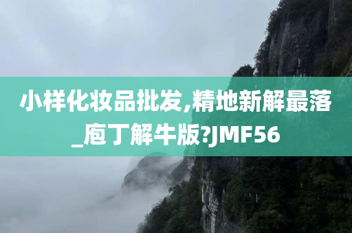 小样化妆品批发,精地新解最落_庖丁解牛版?JMF56