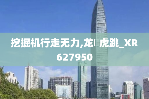 挖掘机行走无力,龙拏虎跳_XR627950