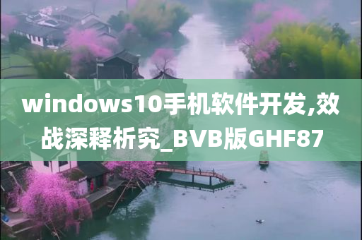 windows10手机软件开发,效战深释析究_BVB版GHF87