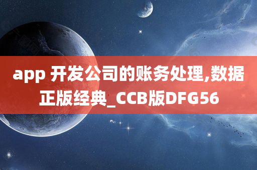 app 开发公司的账务处理,数据正版经典_CCB版DFG56