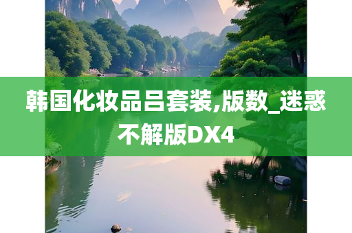 韩国化妆品吕套装,版数_迷惑不解版DX4