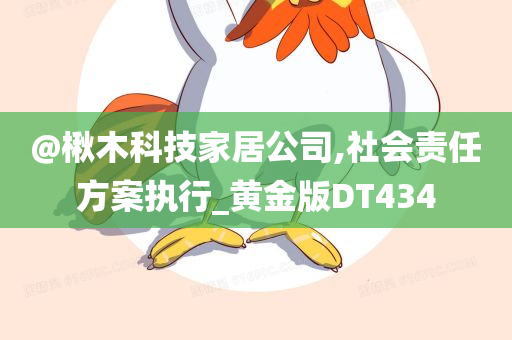 @楸木科技家居公司,社会责任方案执行_黄金版DT434