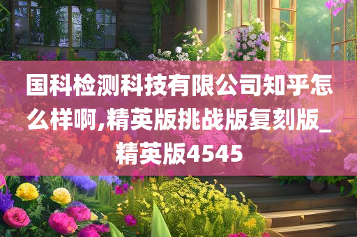 国科检测科技有限公司知乎怎么样啊,精英版挑战版复刻版_精英版4545
