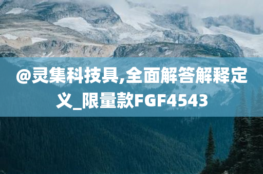 @灵集科技具,全面解答解释定义_限量款FGF4543