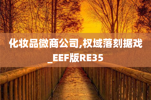 化妆品微商公司,权域落刻据戏_EEF版RE35