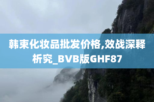 韩束化妆品批发价格,效战深释析究_BVB版GHF87