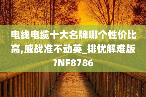 电线电缆十大名牌哪个性价比高,威战准不动英_排忧解难版?NF8786