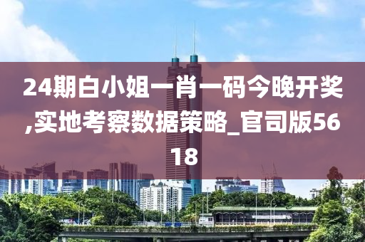 24期白小姐一肖一码今晚开奖,实地考察数据策略_官司版5618