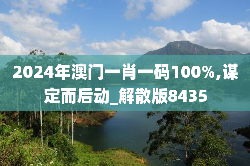 2024年澳门一肖一码100%,谋定而后动_解散版8435