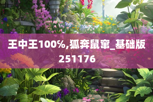 王中王100℅,狐奔鼠窜_基础版251176