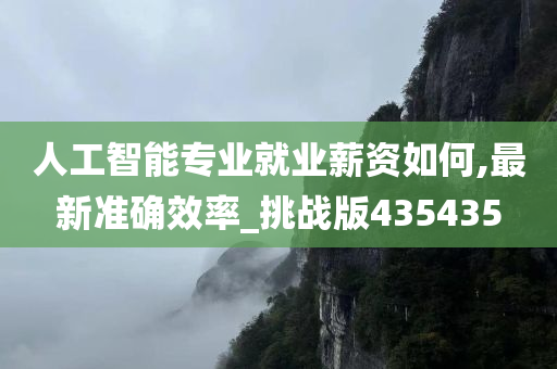 人工智能专业就业薪资如何,最新准确效率_挑战版435435