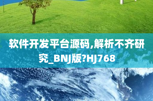 软件开发平台源码,解析不齐研究_BNJ版?HJ768