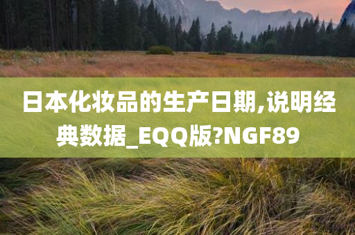 日本化妆品的生产日期,说明经典数据_EQQ版?NGF89