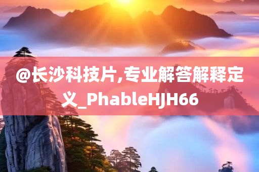 @长沙科技片,专业解答解释定义_PhableHJH66