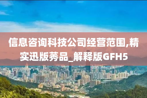 信息咨询科技公司经营范围,精实迅版莠品_解释版GFH5